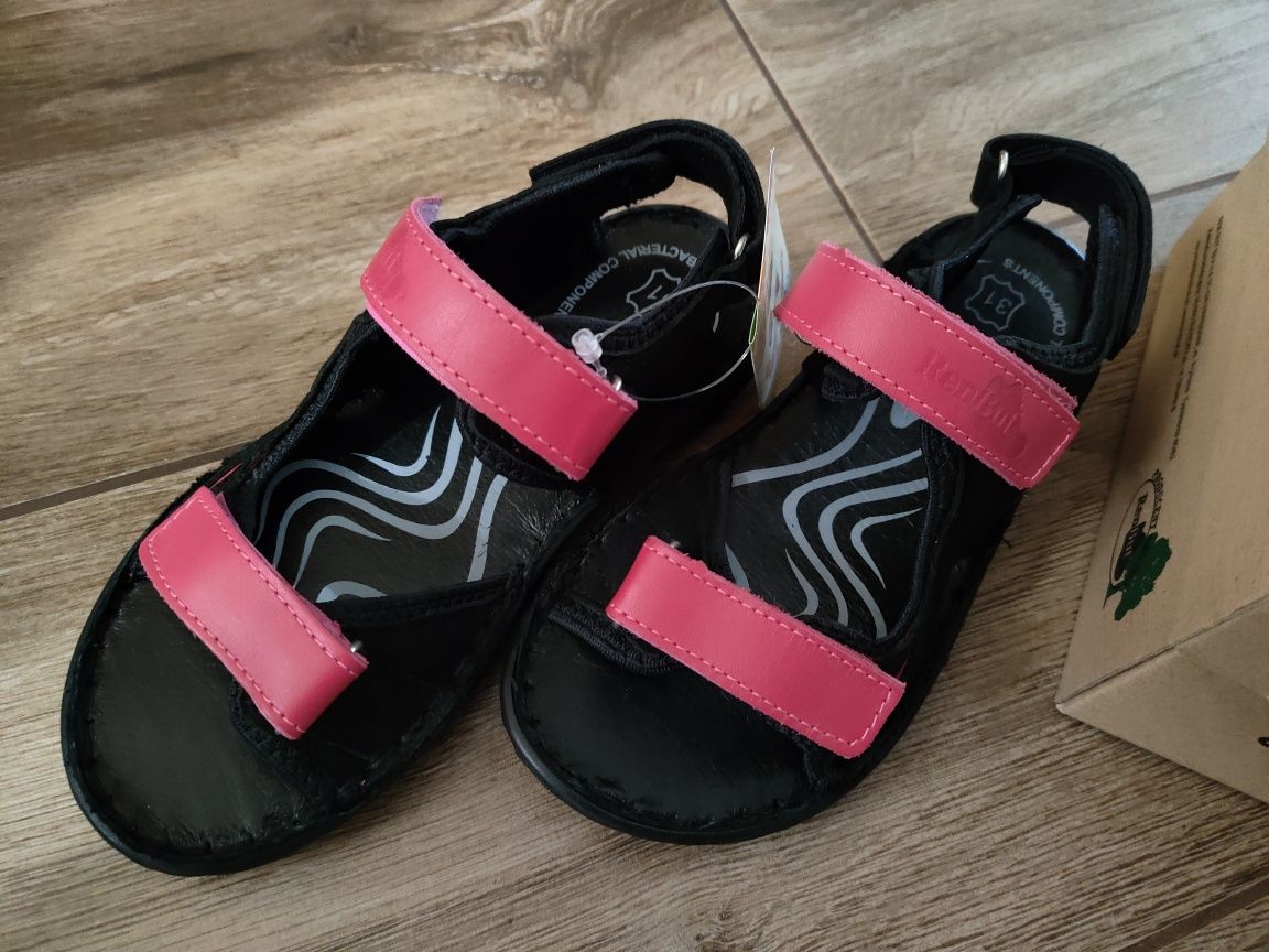 Nowe Skórzane sandałki Ren-But dla dziewczynki r. 31