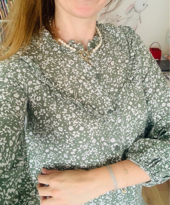 Sukienka szałwiowa Primark Łączka falbanka boho M / 38 / 10·Bardzo