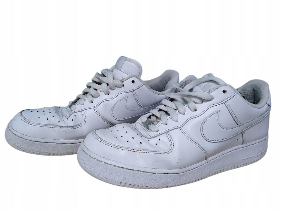 Nike 46 Buty Męskie Air Force 1 '07  Sneakersy Białe T109