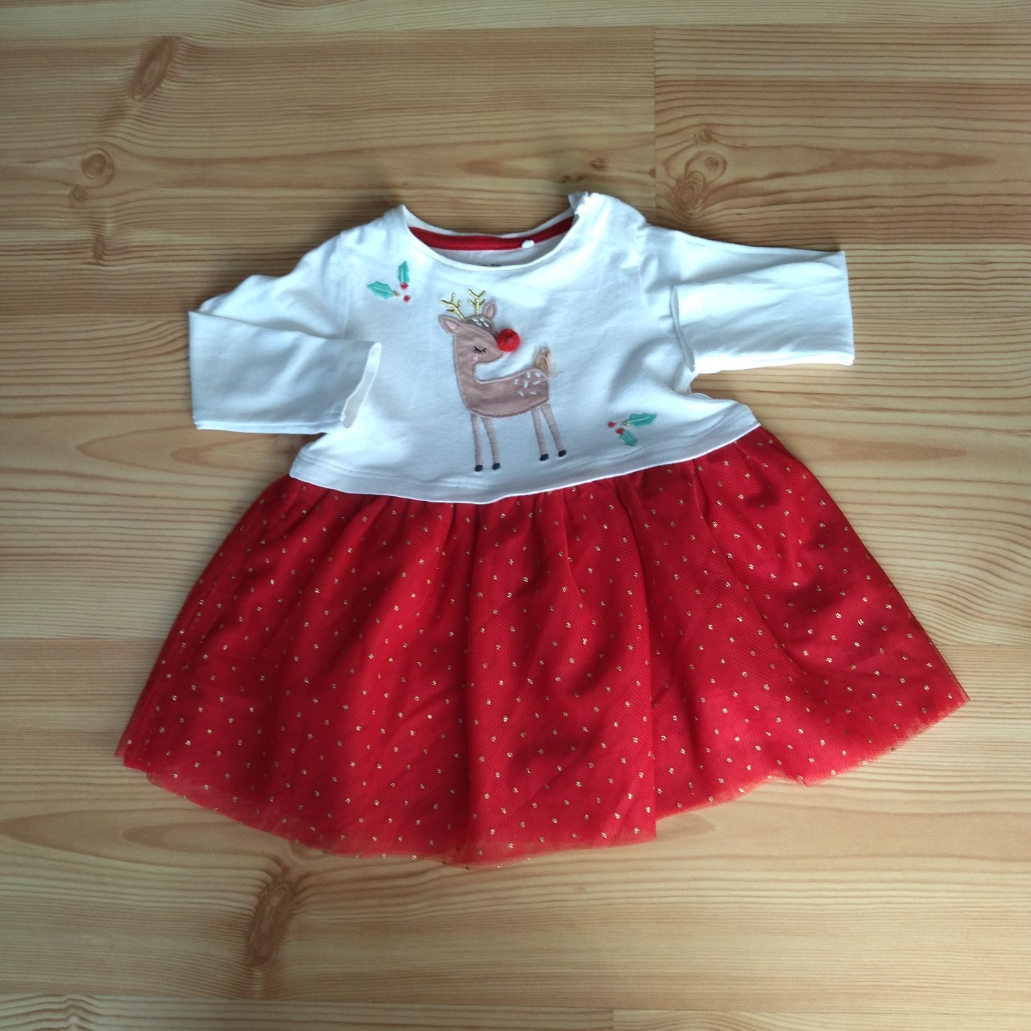 Świąteczna sukienka 3-6 m-cy