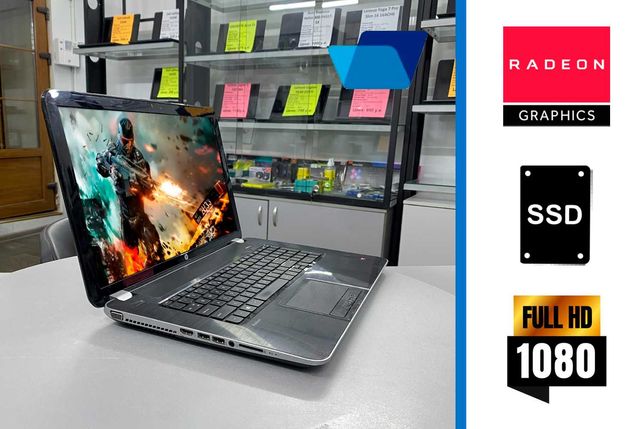 Красивый игровой ноутбук HP Pavilion 17 /AMD Radeon /SSD | Гарантия