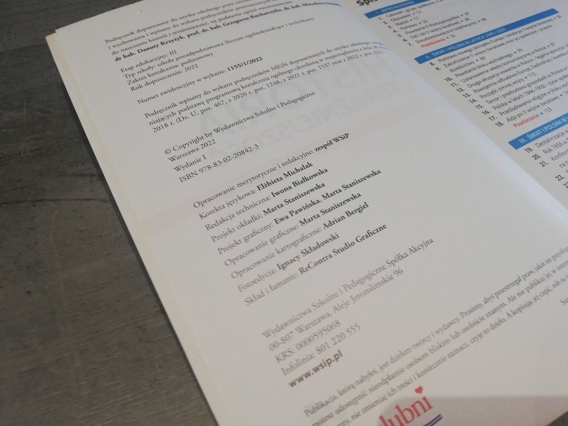 Historia i teraźniejszość WSiP podręcznik dla liceum i technikum