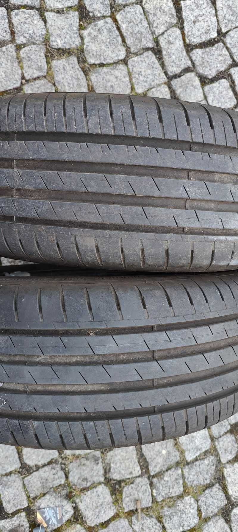 4 koła z oponami letnimi 215/55R16 po 2 szt.: GOODYEAR oraz Fulda