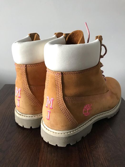 Personalizowane Oryginal Timberland 6INCH Botki z inicjałami MJ USA 38