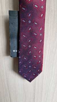 Nowy krawat Wólczanka bordo