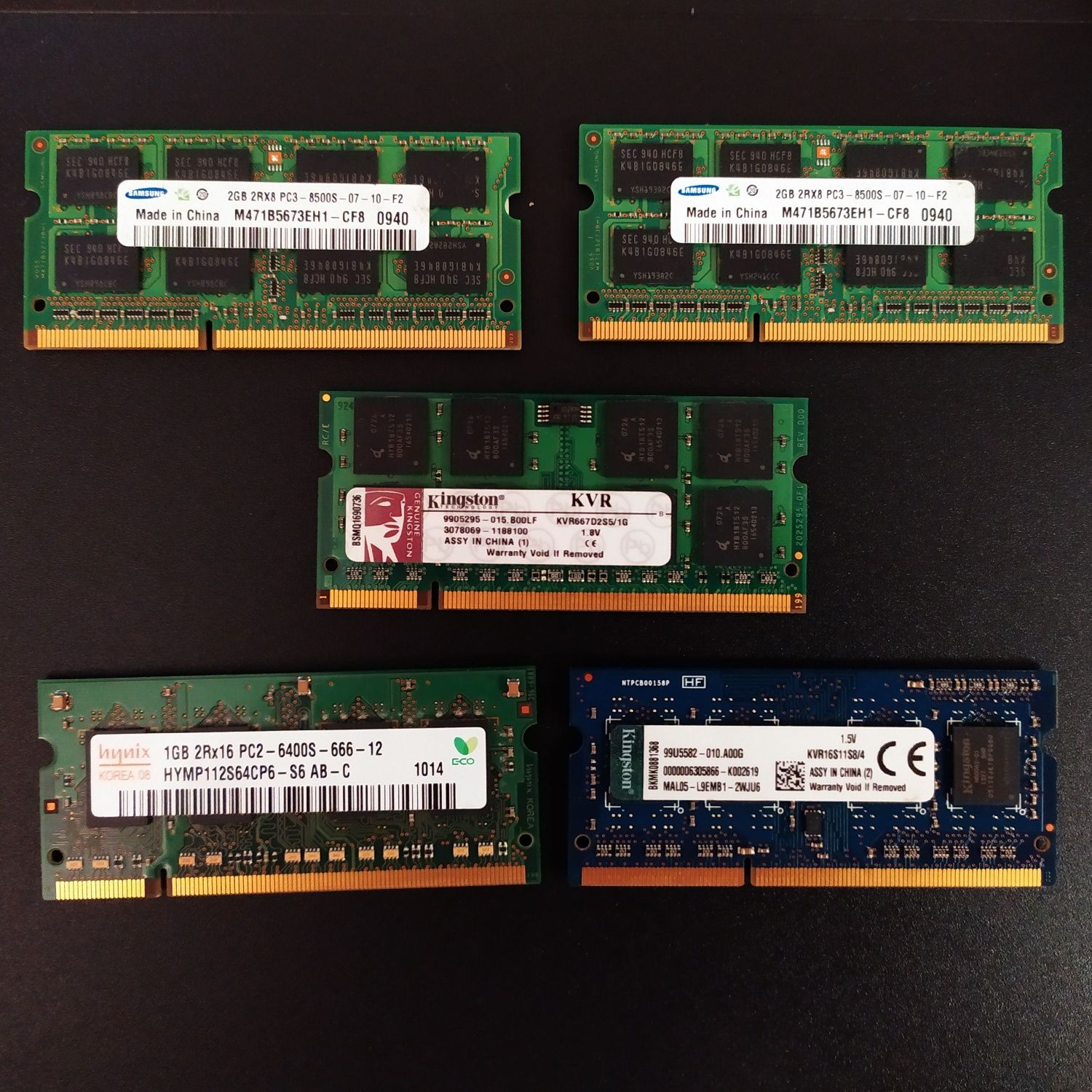 ОЗУ DDR3, DDR2 Laptop (опис)