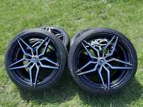 Felgi 5x114.3 18" Seventy 9 SV-A et40 koła Czarno srebrne opony 2020r