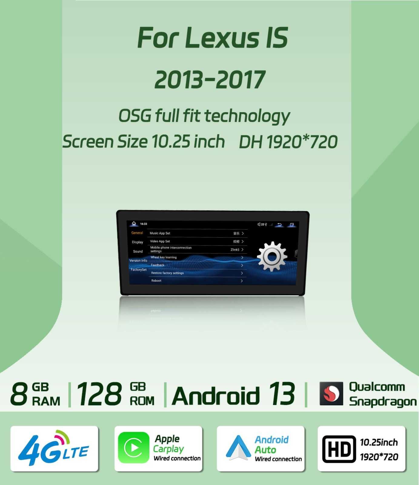 Мультимедиа Android Lexus IS 250 300 350 200T 300H Лексус ИС магнитола