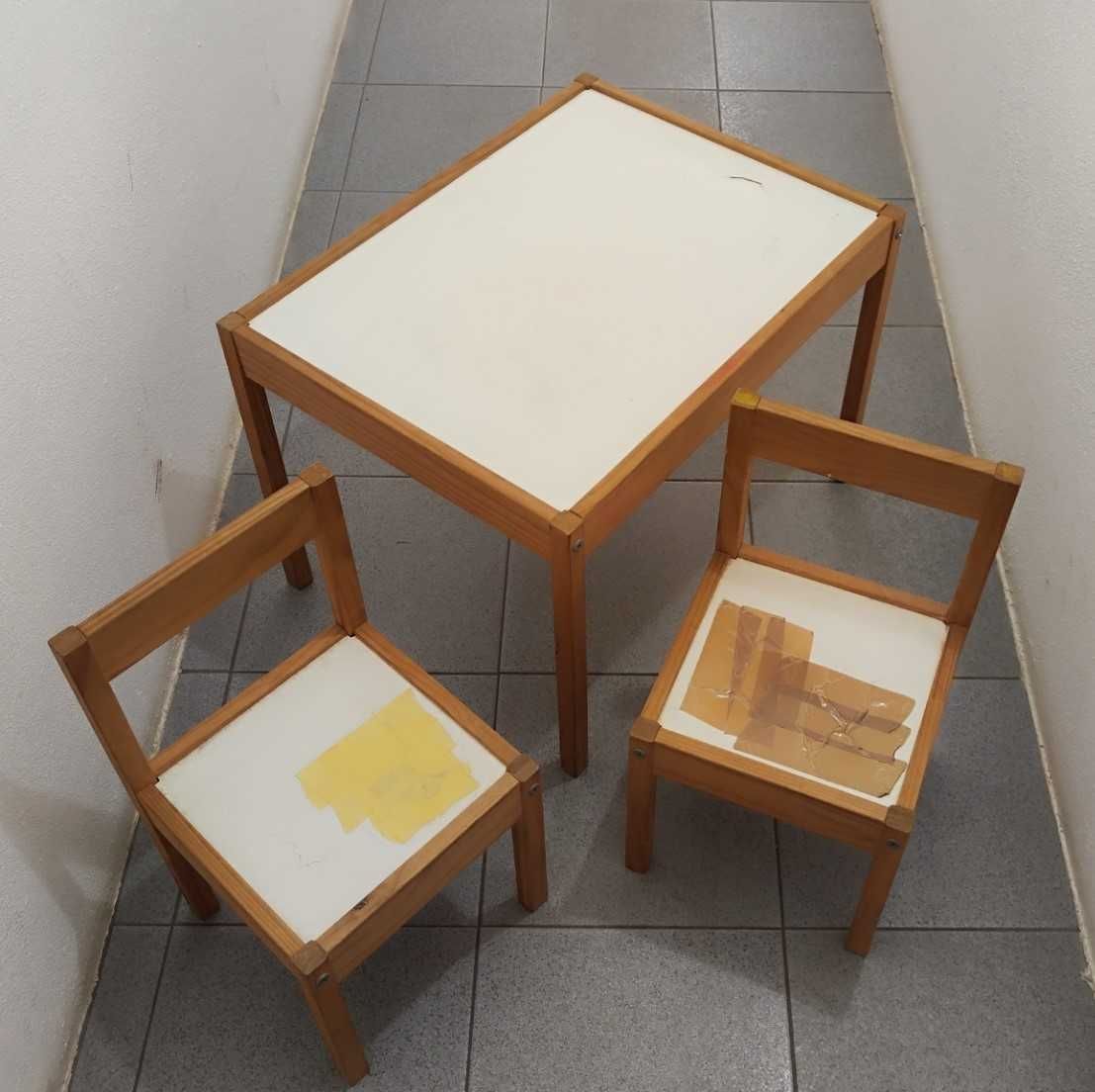 Mesa + 2 Cadeiras para Criança / IKEA LATT