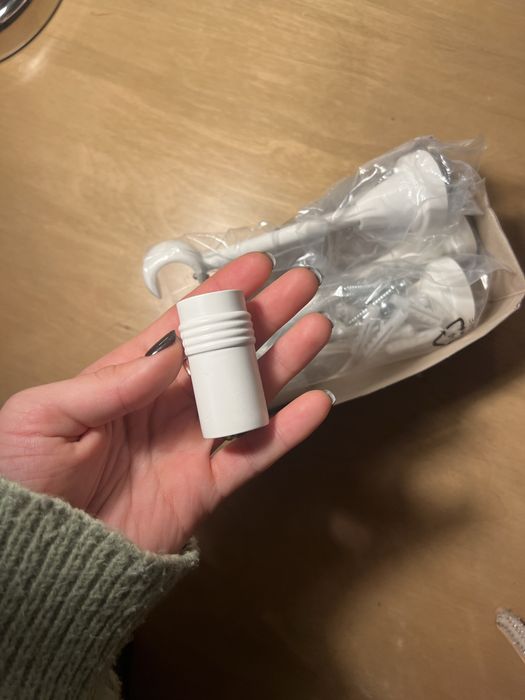 Wsporniki do karnisza białego 19mm