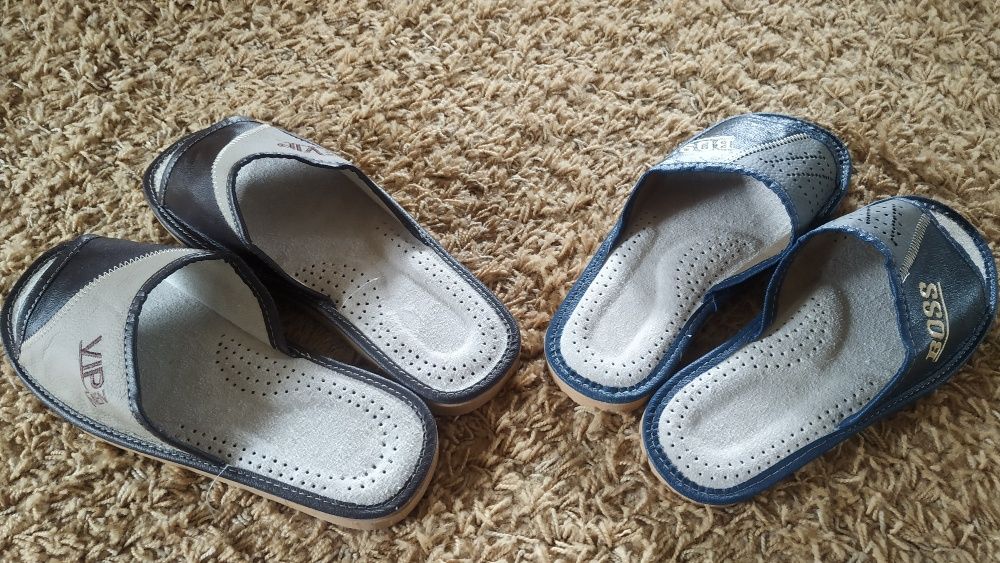 Тапочки шкіряні кімнатні (36-46р)