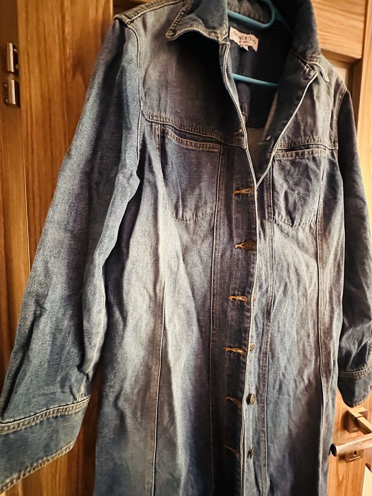 Lindex super płaszcz jeansowy