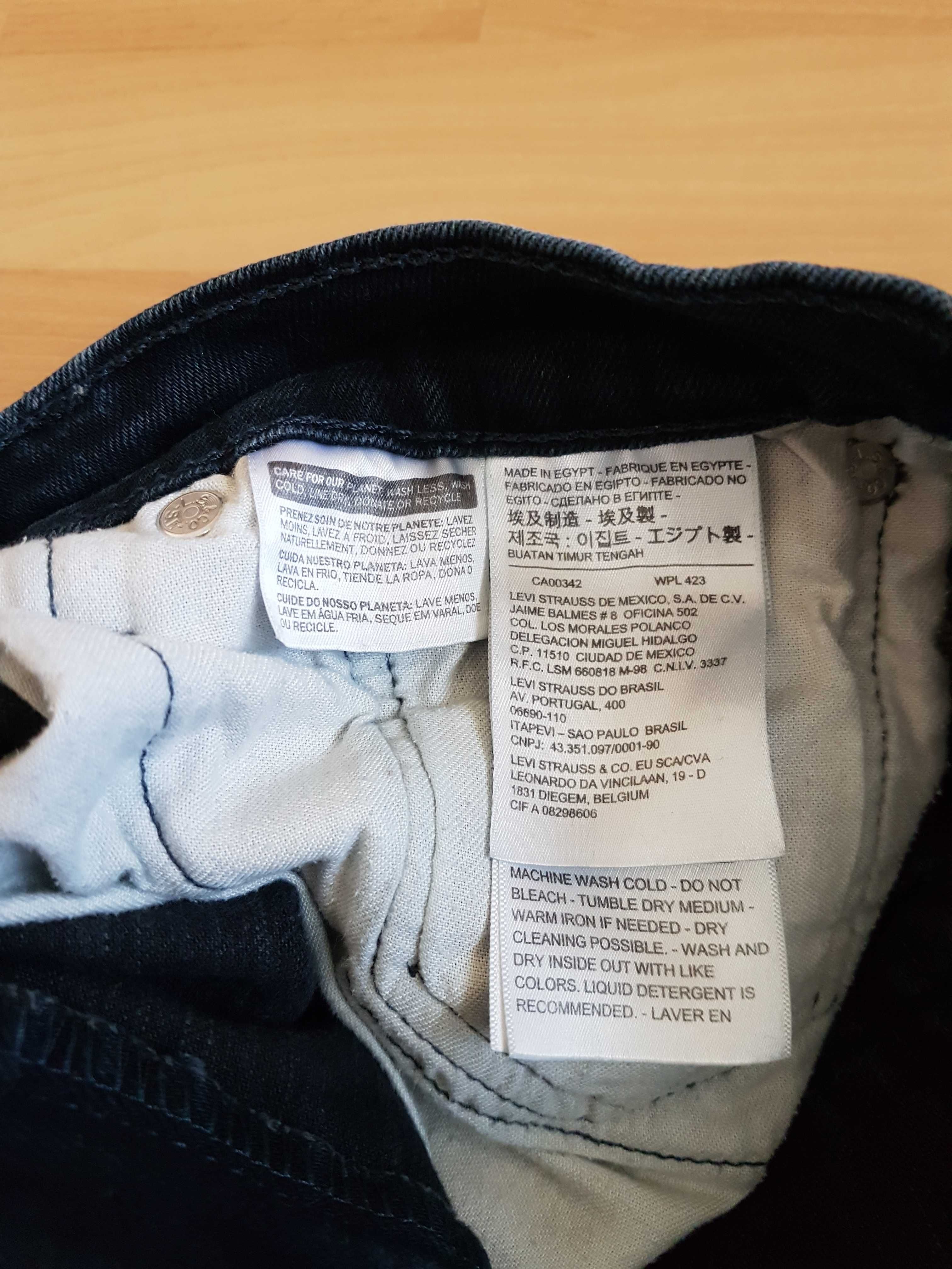 Levis 512 spodnie jeansowe męskie slim W33 L34 jeansy Levi's 33/34