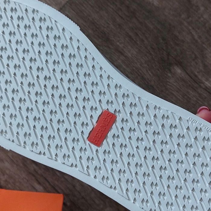 Кеди кросівки Hermes беж коричневі шкіра 39 38