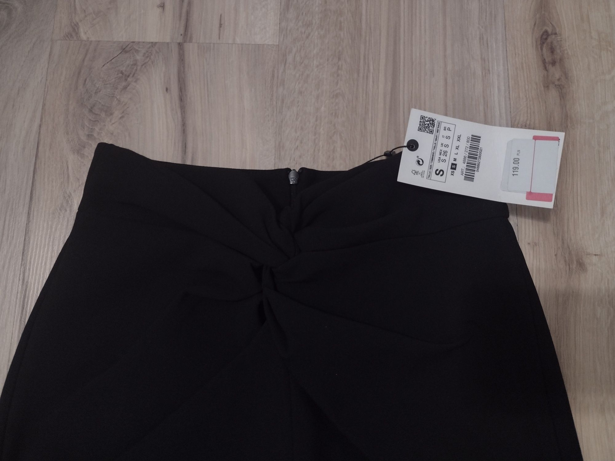 Czarna spódnica mini Zara S nowa