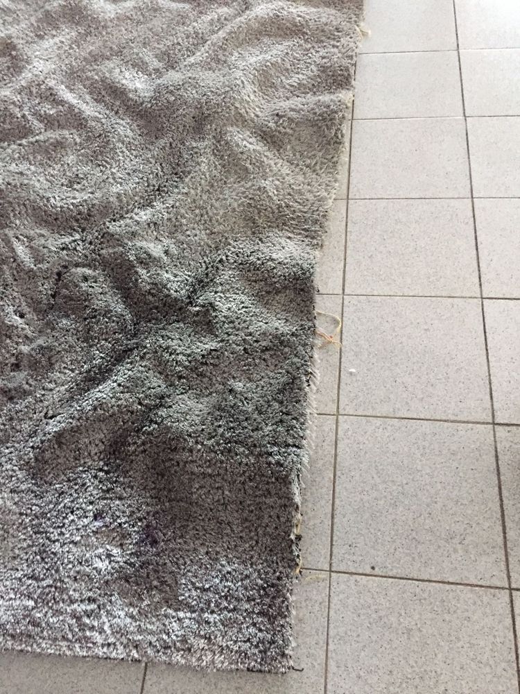 Retalho de carpete cinza