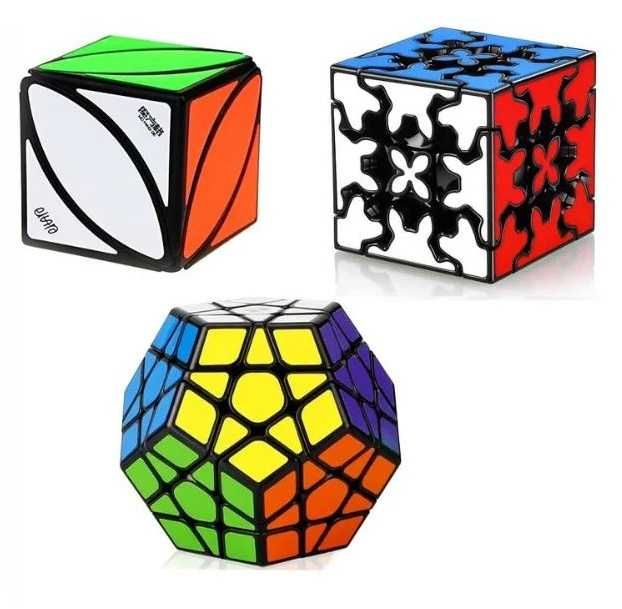 3 KOSTKI Megaminx Ivy Gear Logiczne Edukacyjne QY rubika NOWE