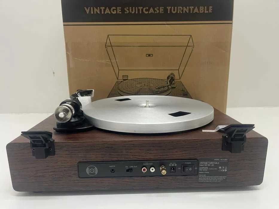 Gramofon Winylowy Retrolife Bluetooth Głośnik Aux Vintage Rca Retro