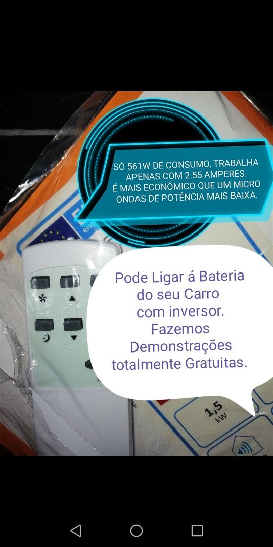 Ar Condicionado 12 Volts ou 24V c/inversor (Leia toda a Descrição)