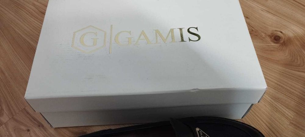 Buty Mokasyny GAMIS 6043 Czarne Lico - jak NOWE