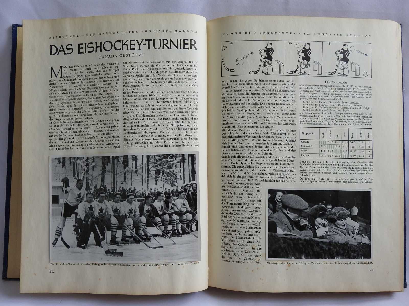 Антикварный Альбом Olympia 1936 1 том Зимние Игры Германия Третий рейх