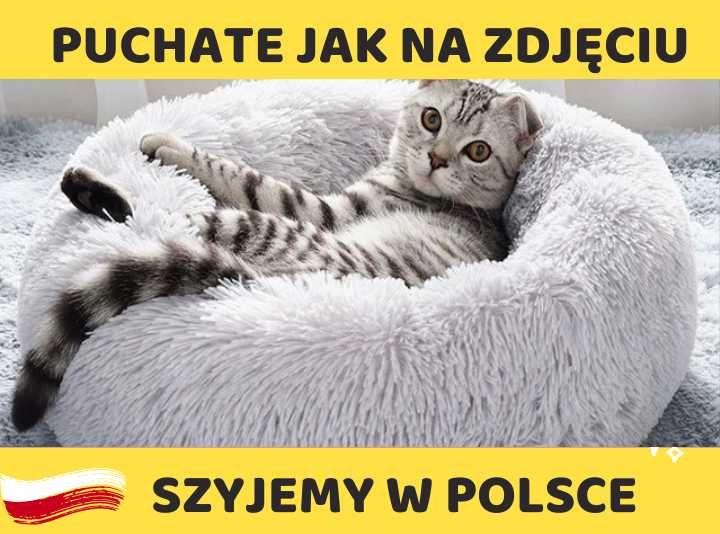 Legowisko CHMURKA pluszowe dla psa kota puchate grube ciepłe