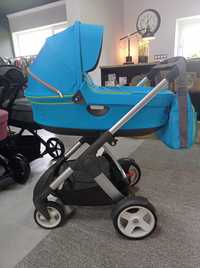 Stokke Crusi Trailz Urban Blue zestaw 2w1 w świetnym stanie!