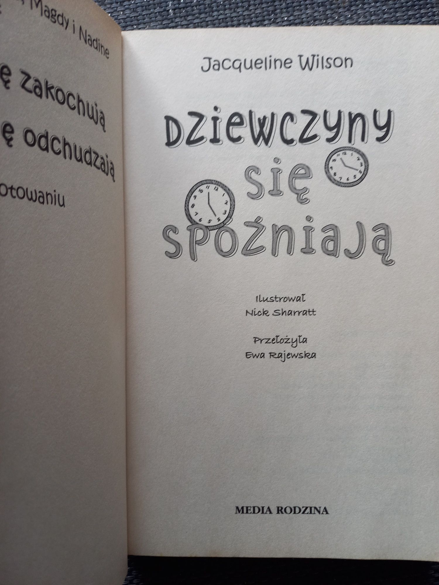 Książka Dziewczyny się spóźniają Jacqueline Wilson