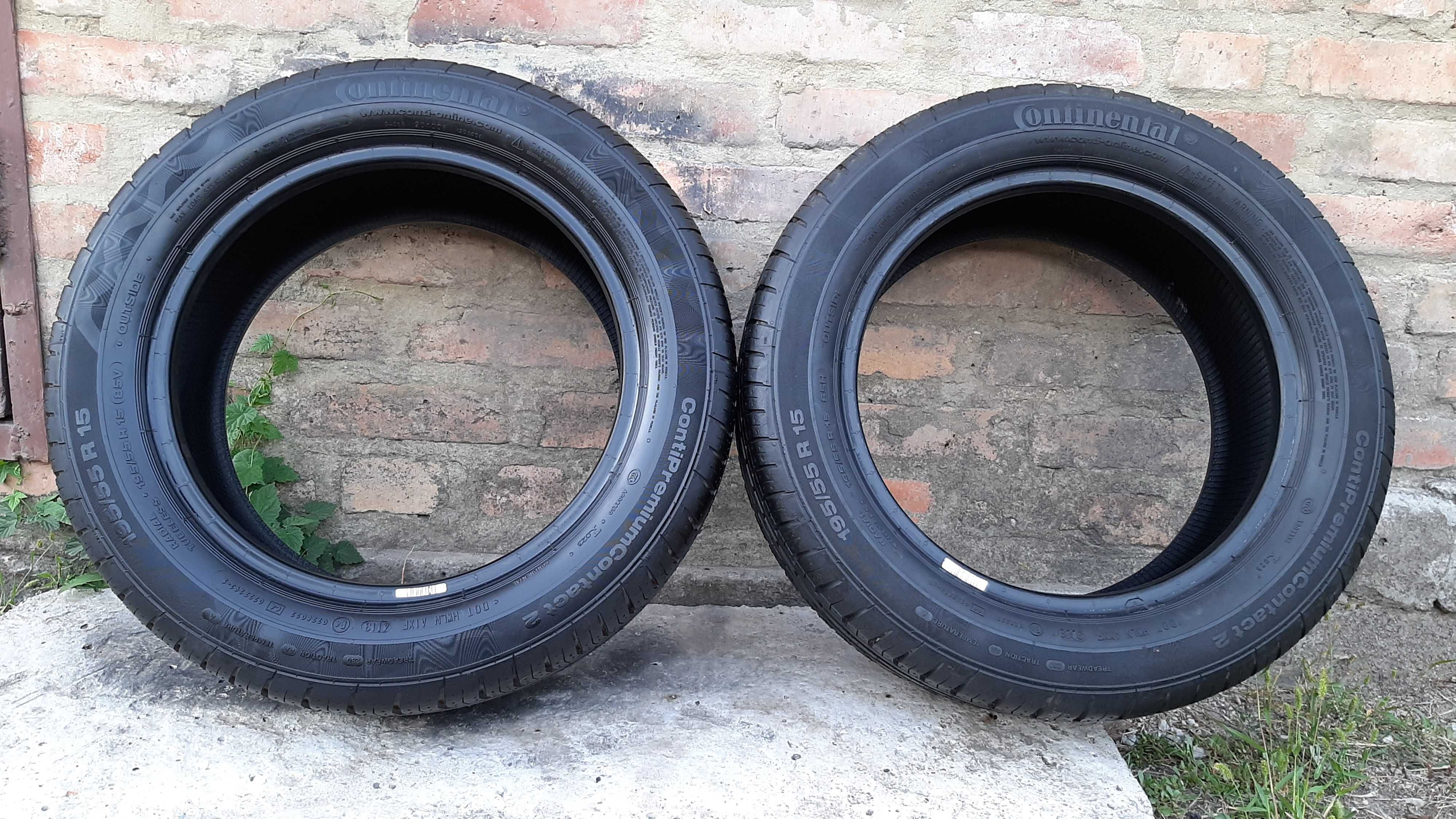 Нова літня резина Continental 195/55 R15 Conti Premium Contact 2 пара