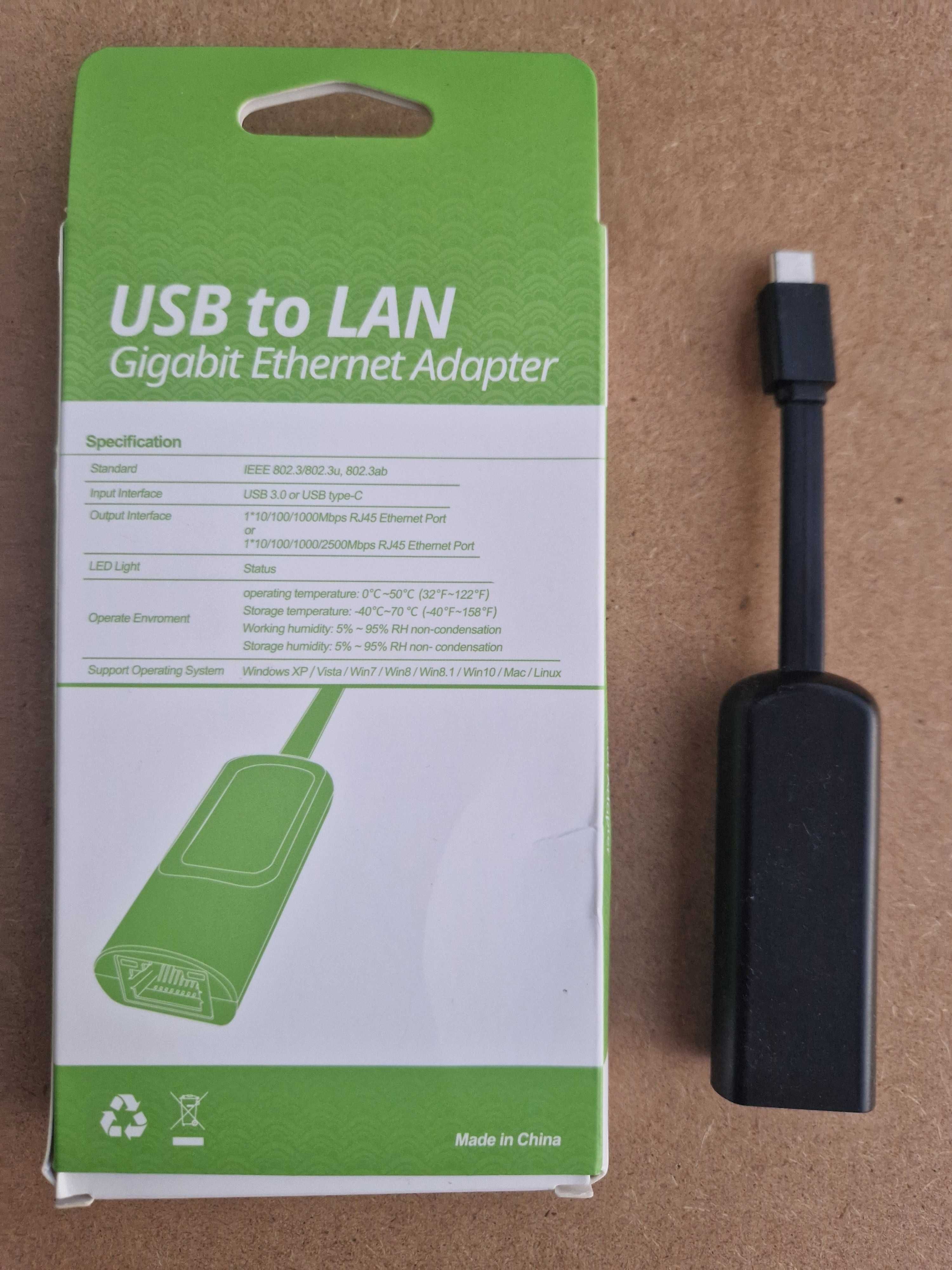 Adaptador USB to LAN 2.5Ghz