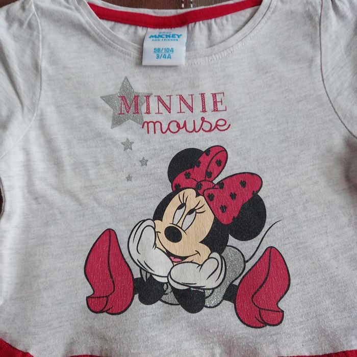 Sukienki z długim rękawem, myszka Minnie, r. 98-104 Zestaw