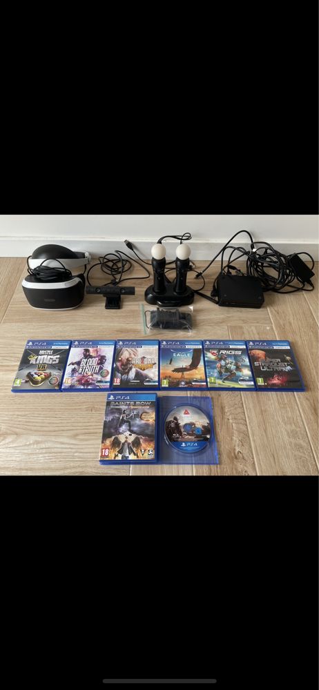 Starter Pack Playstation VR + 6 Jogos + (2 extras de oferta)