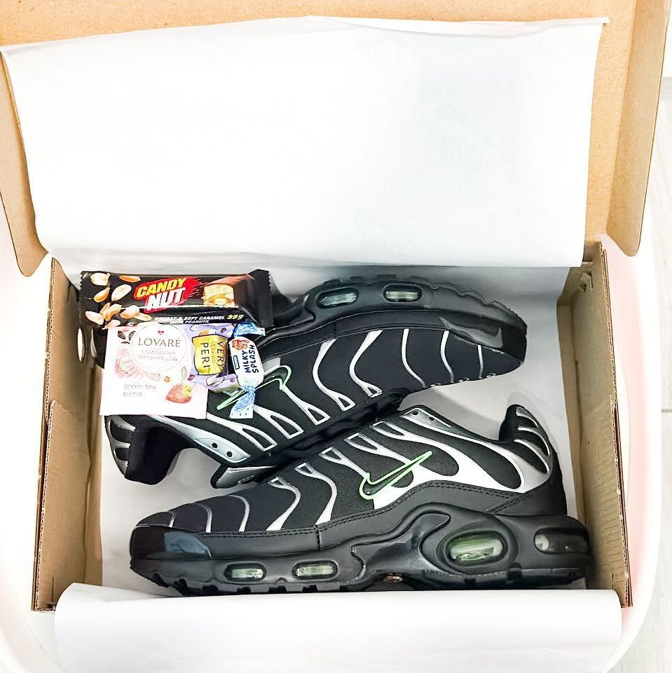БЕЗ ПЕРЕДОПЛАТ ‼️ Nike Air Max TN Black Green White/ Найк Айр Макс ТН