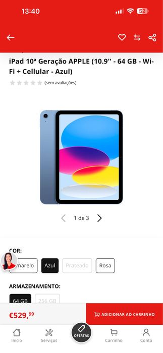 IPad 10th geraçao 64gb