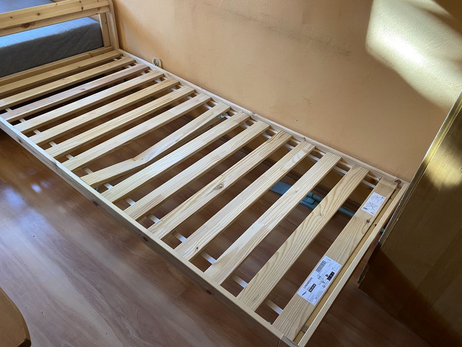 Łóżko pojedyncze 90x200 ikea neiden linbaden