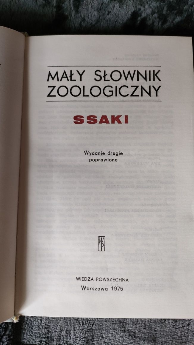 Mały słownik zoologiczny ssaki gady i płazy