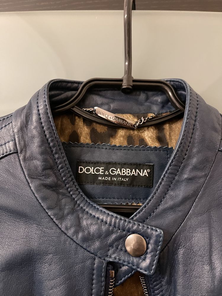 Куртка dolce&gabbana кожаная оригинал M