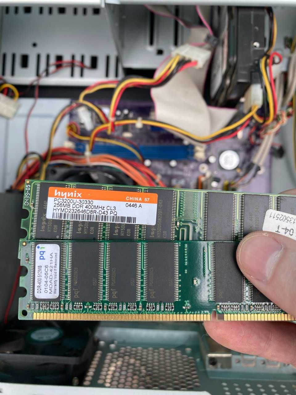 комплект до ПК ECS (Elitegroup) PM800-M2 + DDR 768 Mb+ проц D 310