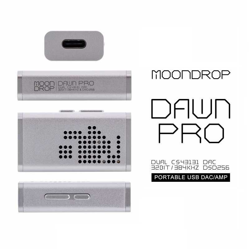 ⇒ Moondrop Dawn Pro - ЦАП DAC для наушников на 2x CS43131 Jeck 3.5/4.4