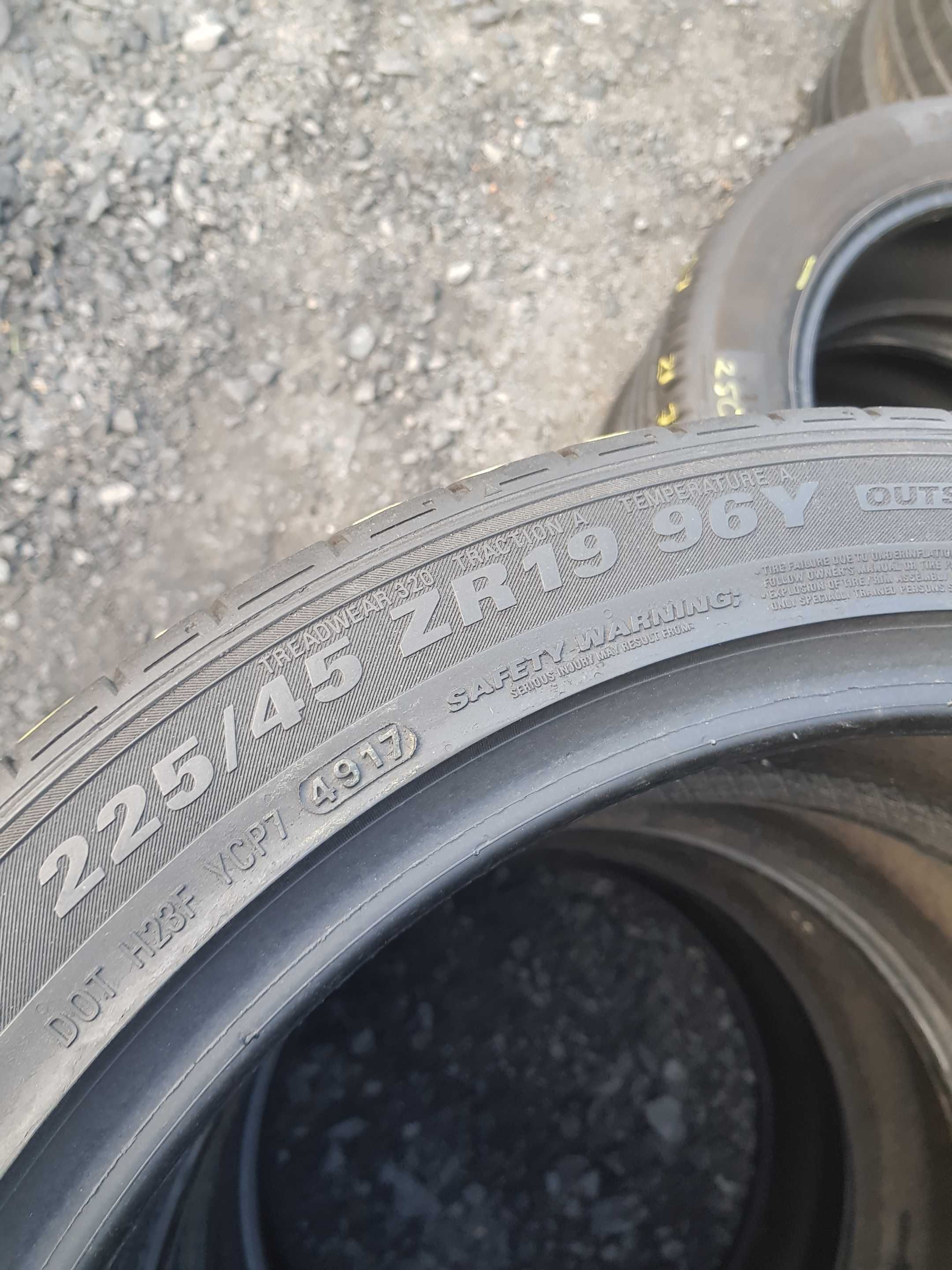 WYSYŁKA 4 Opony Letnie 225 45 R19 Kumho Ecsta PS71