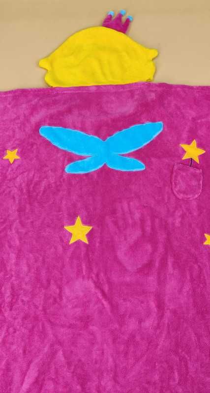 Koc polarowy podróżny poduszka 2w1 księżniczka 90x125