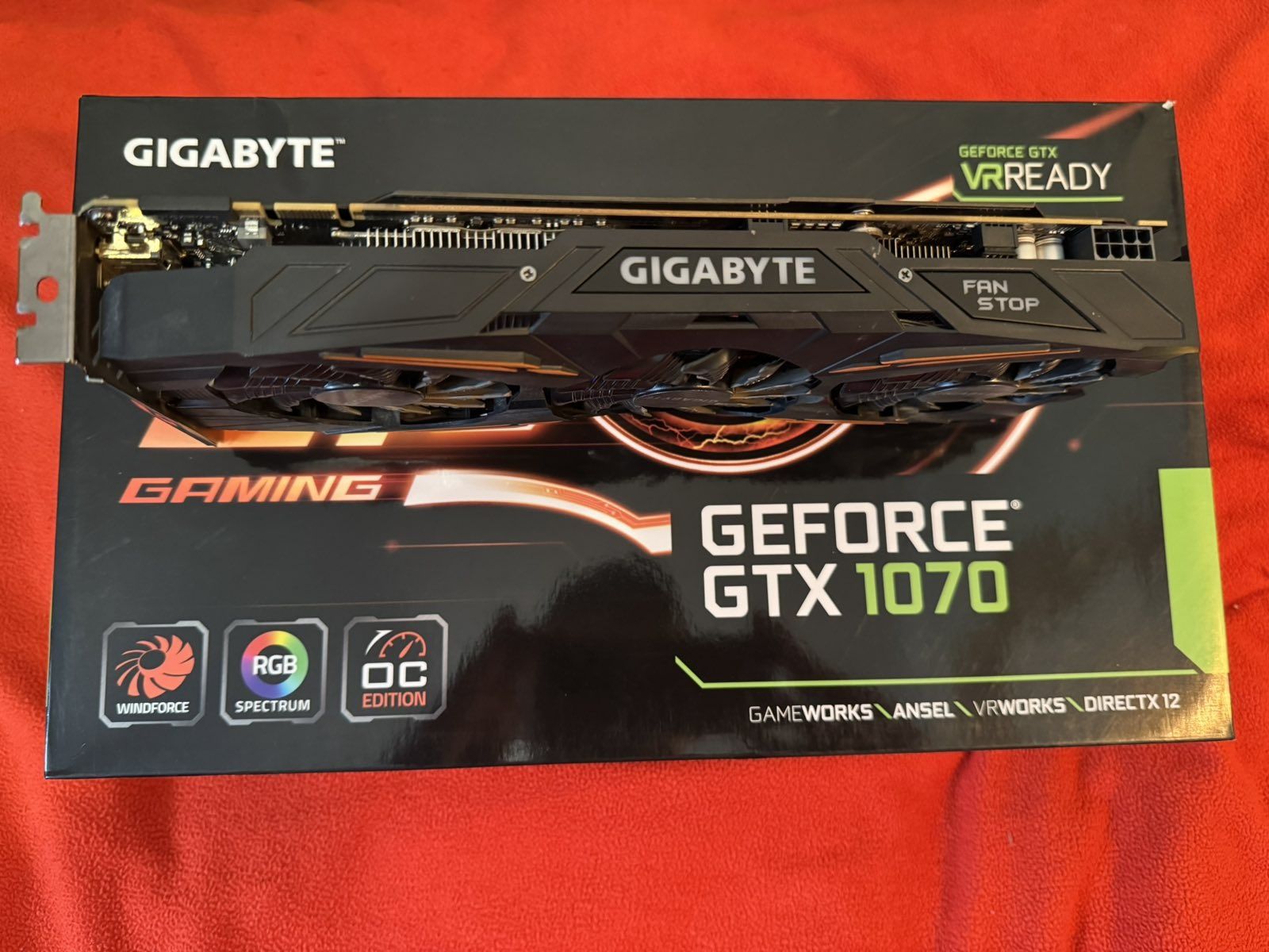 Видеокарта gtx 1070 oc gigabite