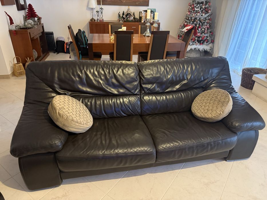 Sofas em pele em Bom estado
