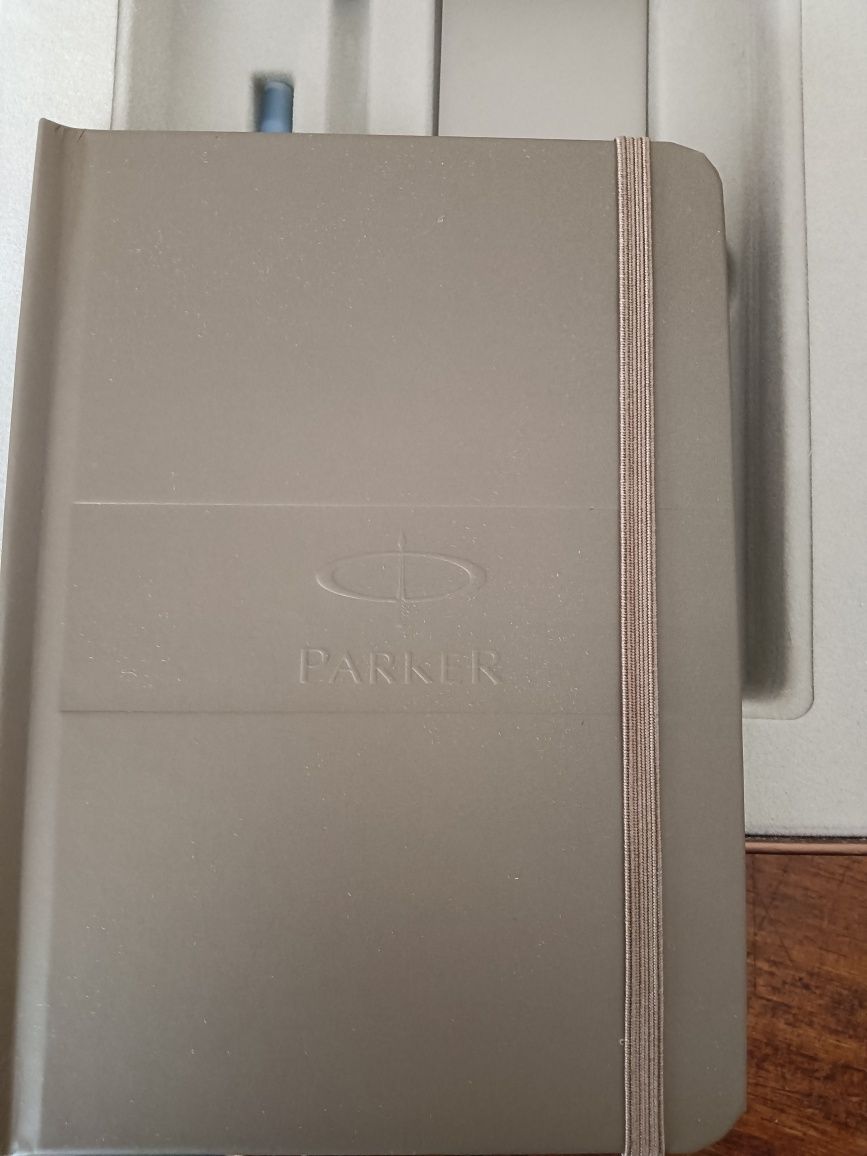 Caneta de aparo Parker mais bloco de notas