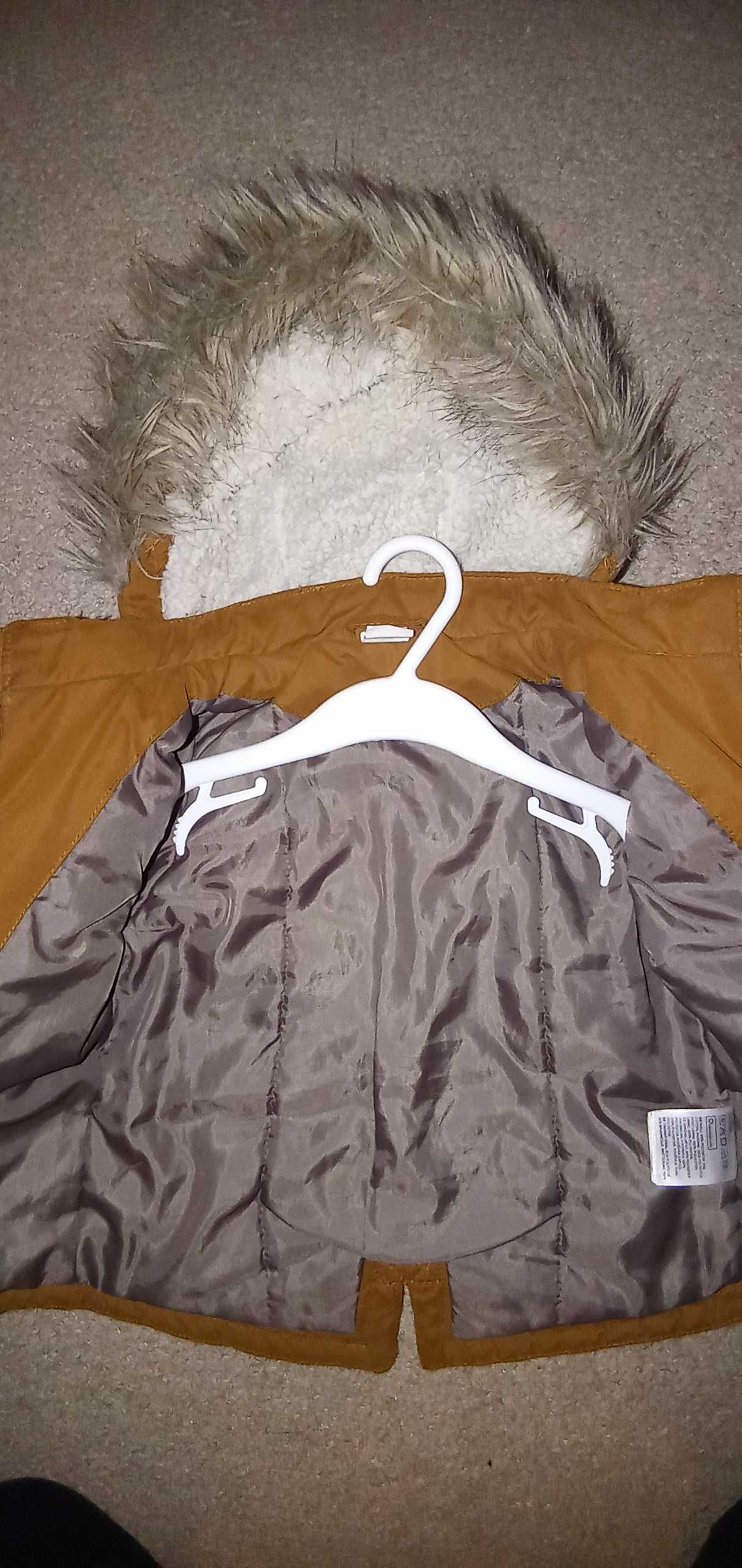 Piekna kurtka z kapturem H&M rozmiar 80