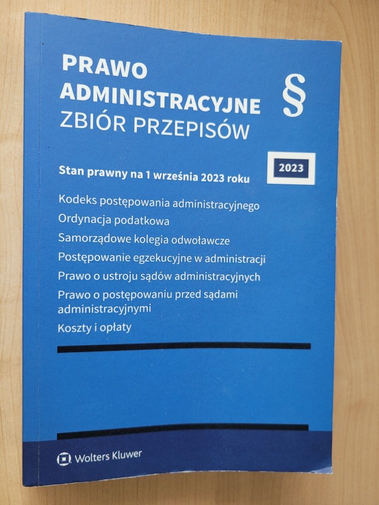 Prawo administracyjne zbiór przepisów 2023