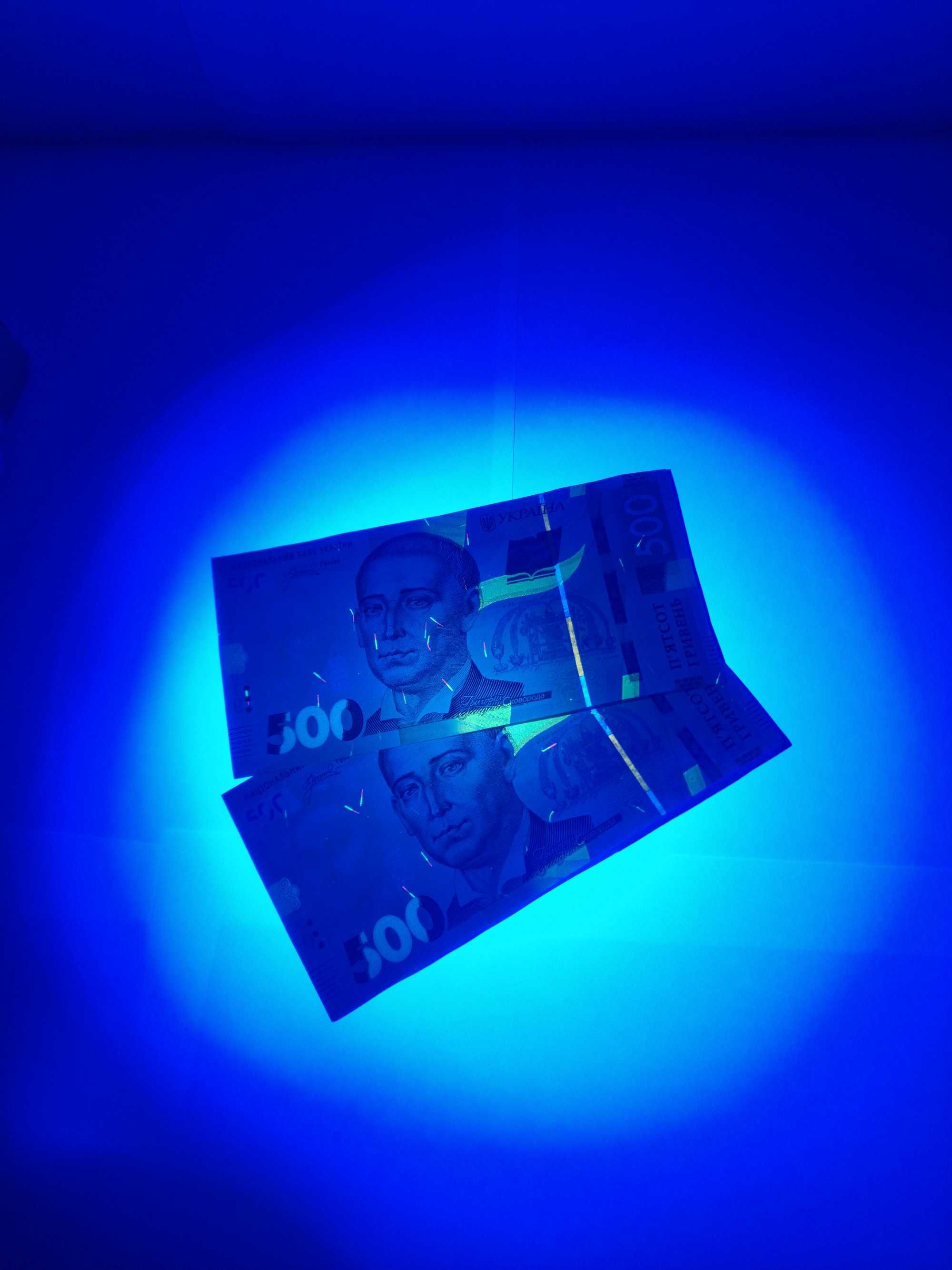 Ультрафиолетовый фонарик 365NM, 15W, 3 LED, аккумулятор 1*18650