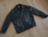 Kurtka skórzana męska HORSEHIDE 1960/70s RAMONESKA pilotka SKÓRA M/L