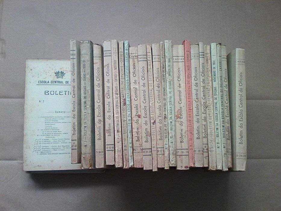 Boletim Escola Central Oficiais - Conjunto 25 volumes