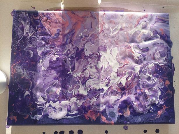 Pintura acrílica - "Purple love"